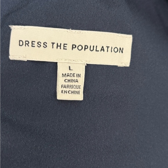 Dress the Population Alondra Blouson Sheath Dress Size: L - Picture 6 of 7